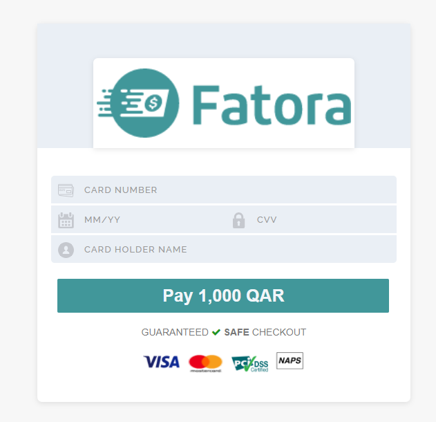 credit payment page