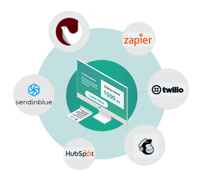 ربط تطبيقات الدفع عبر الإنترنت مع فاتورة