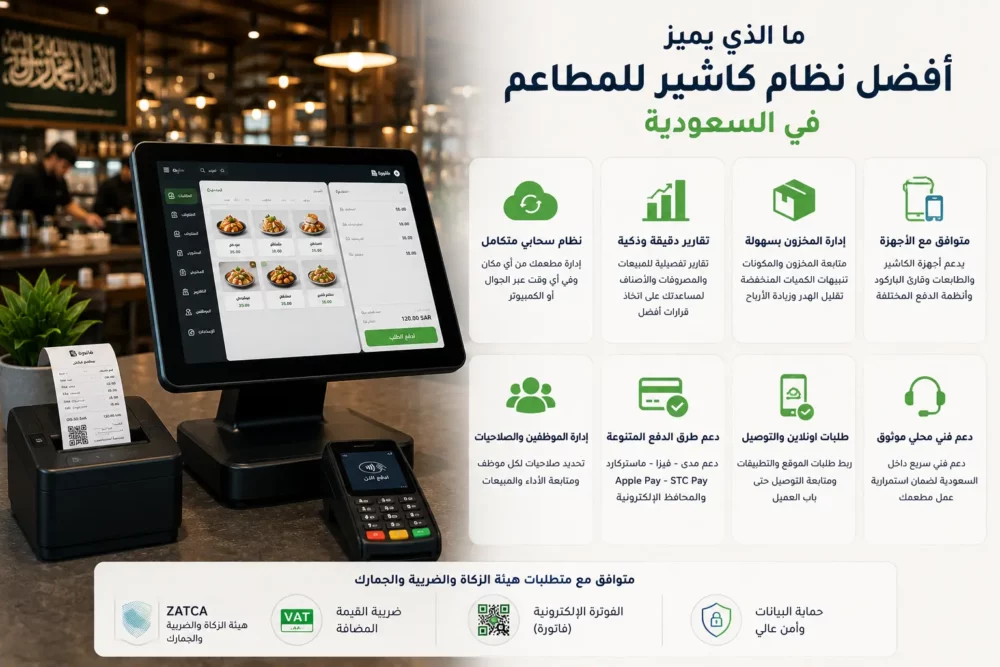 أفضل نظام كاشير للمطاعم في السعودية 2026