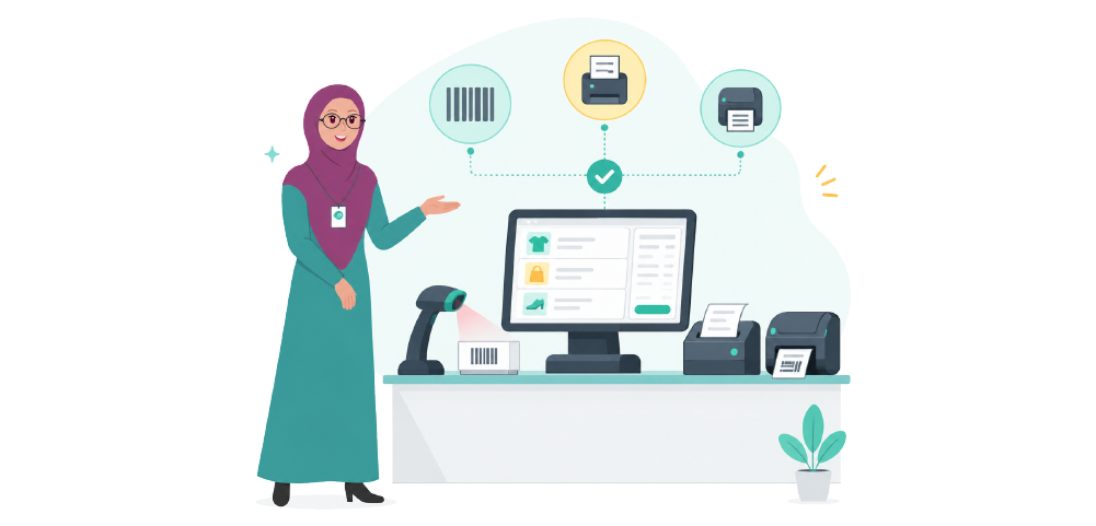 طباعة ملصقات المنتجات وبطاقات الأسعار