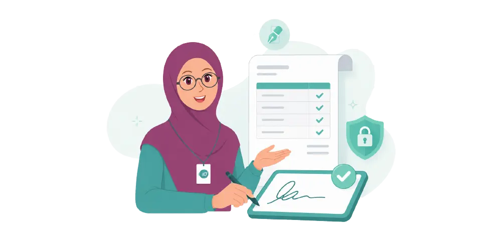 التوقيع الإلكتروني على الفواتير